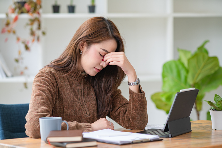 A woman researching the potential tax requirements for a gift loan.